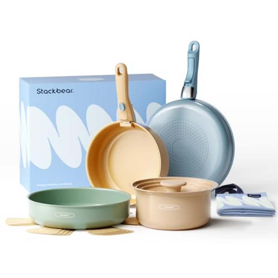 Juego de utensilios de cocina  - Camping Cooking Set Detachable Handle reseña y precio