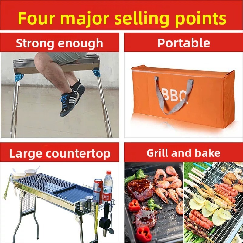 Parrilla de Carbón Plegable Gr - Camping Cooking Appliances reseña y precio