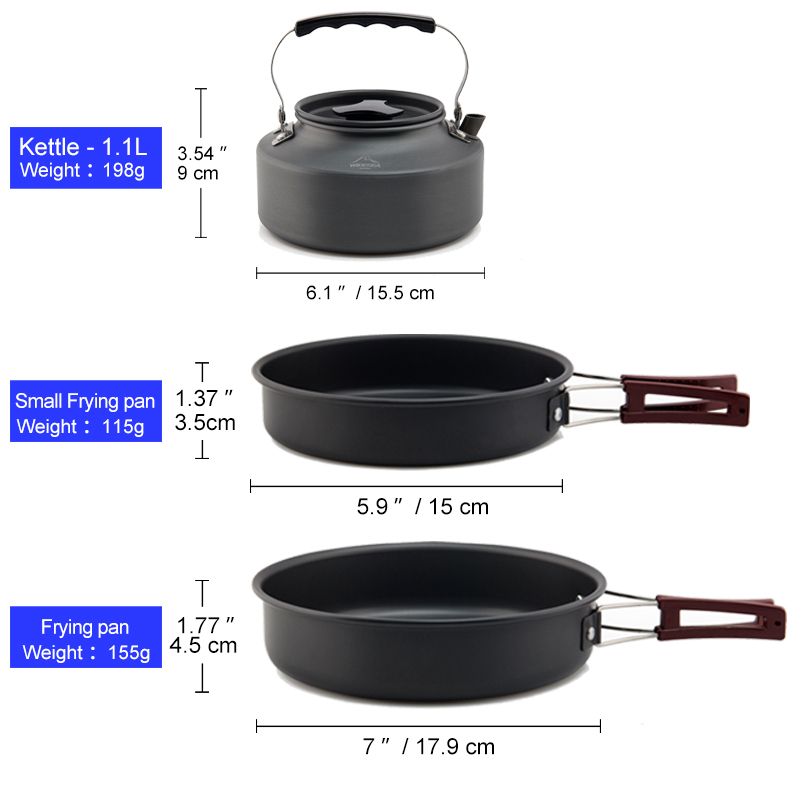 Widesea-Juego de utensilios de - Camping Cooking All In One reseña y precio