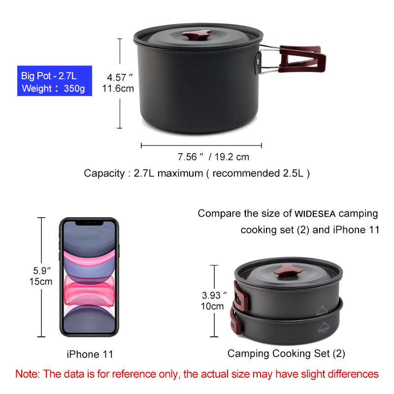 Widesea-Juego de utensilios de - Camping Cooking All In One reseña y precio