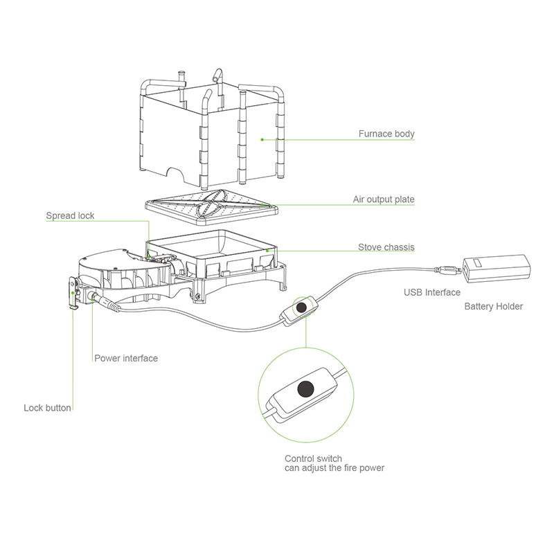 BRS 6000W estufa de leña al ai - Charcoal Chimney Starter reseña y precio