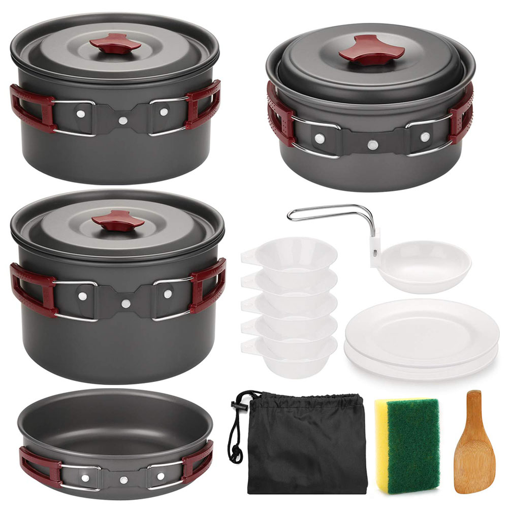 Kit de utensilios de cocina pa - Camping Cooking Gear Set reseña y precio