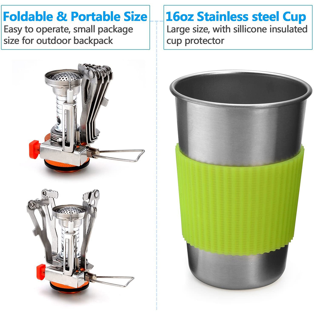 Kit de utensilios de cocina pa - Camping Cooking Gear Set reseña y precio