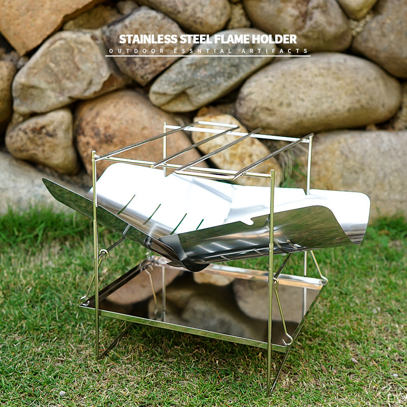 Estufa de leña para acampar, e - Camping Cooking Fire Pit reseña y precio